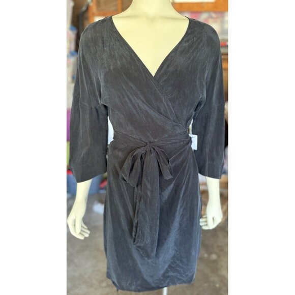 envelope 1976 dress San Diego Black Wrap Minimalist Chic Size 40 NWT $515 - Picture 6 of 16